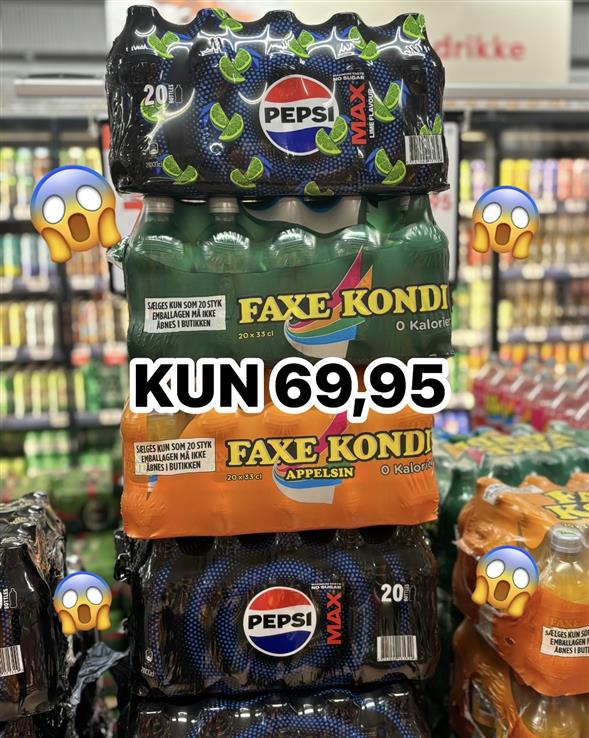 1 kasse PET sodavand