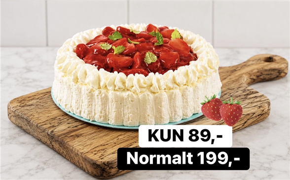 Jordbær tærte