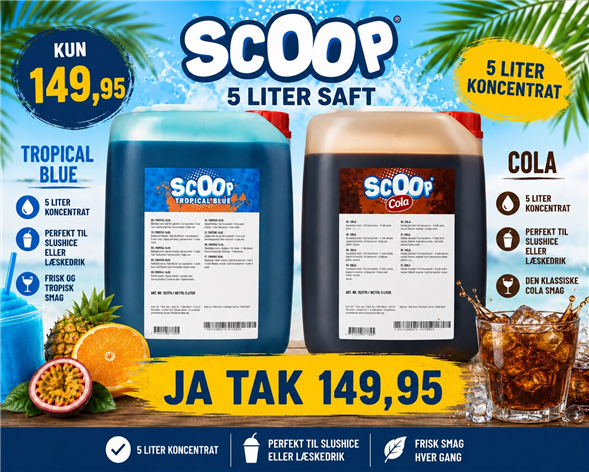 5 liter Scoop saft