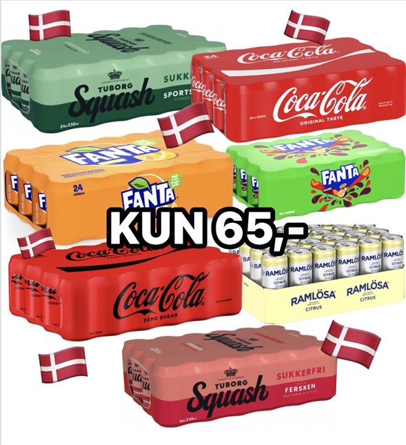 1 kasse sodavand