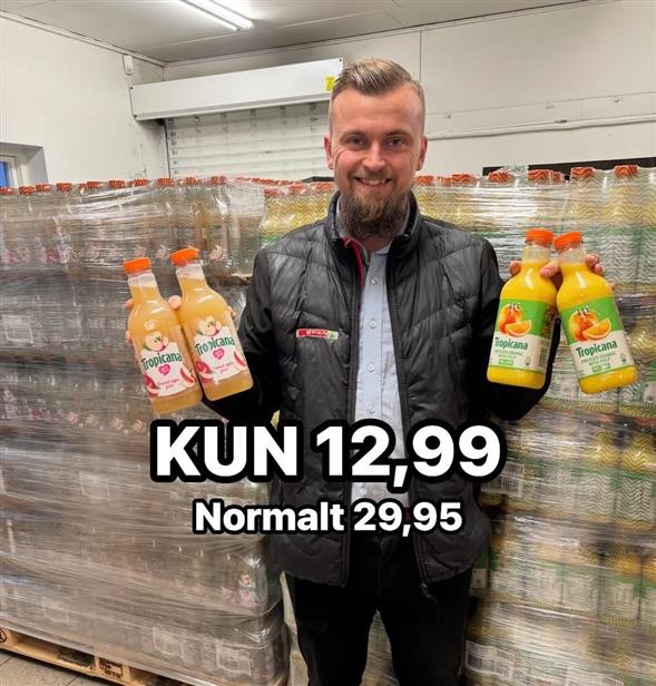 1 flaske Tropicana juice