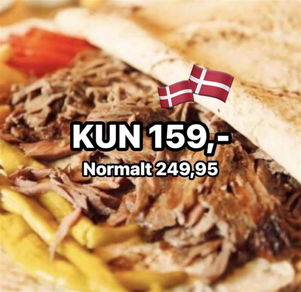1 pose Oksekebab