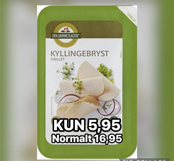 1 pakke Grillet Kyllingbryst