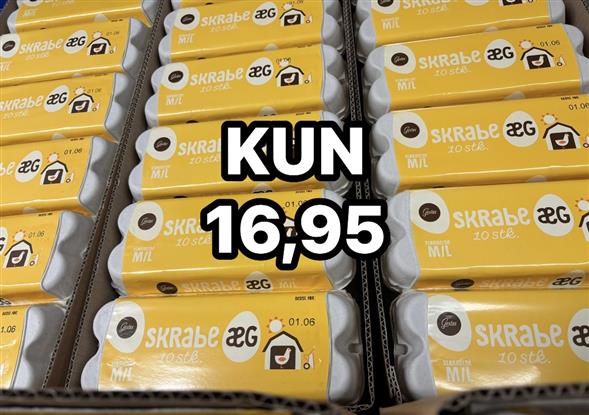 1 bakke Gestus skrabeæg