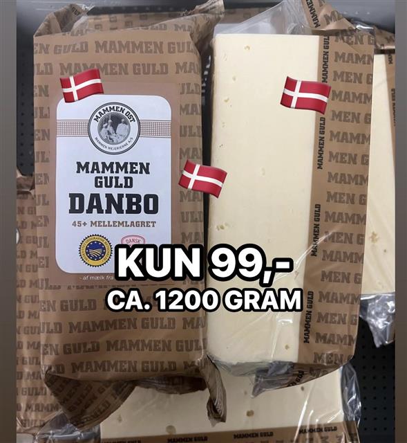 1 stykke Mammen Guld ost