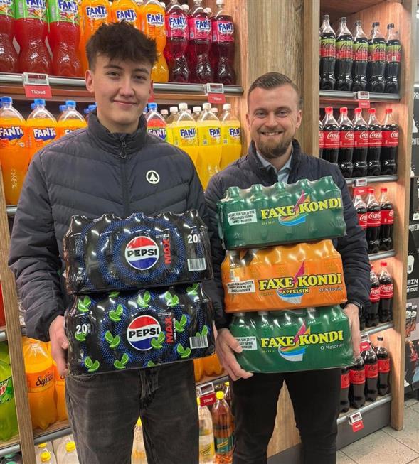 1 kasse Pet sodavand