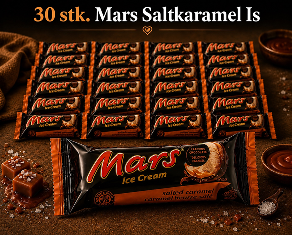 1 kasse Mars salt karamel is