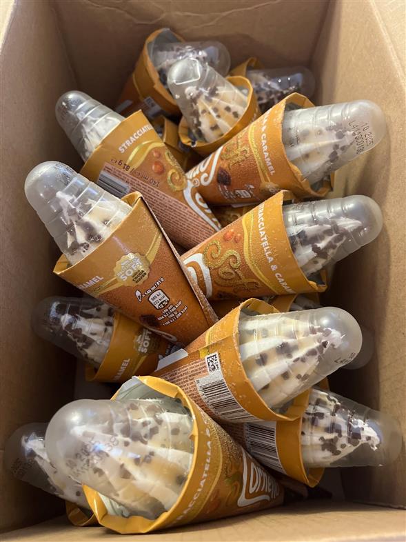 1 kasse Cornetto isvafler