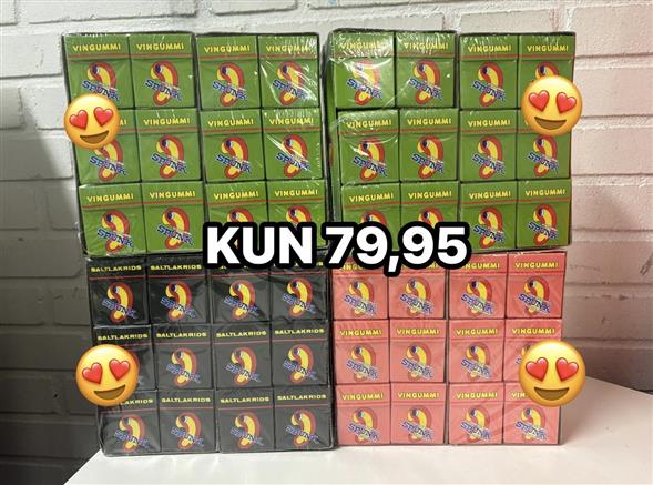 1 kasse slik