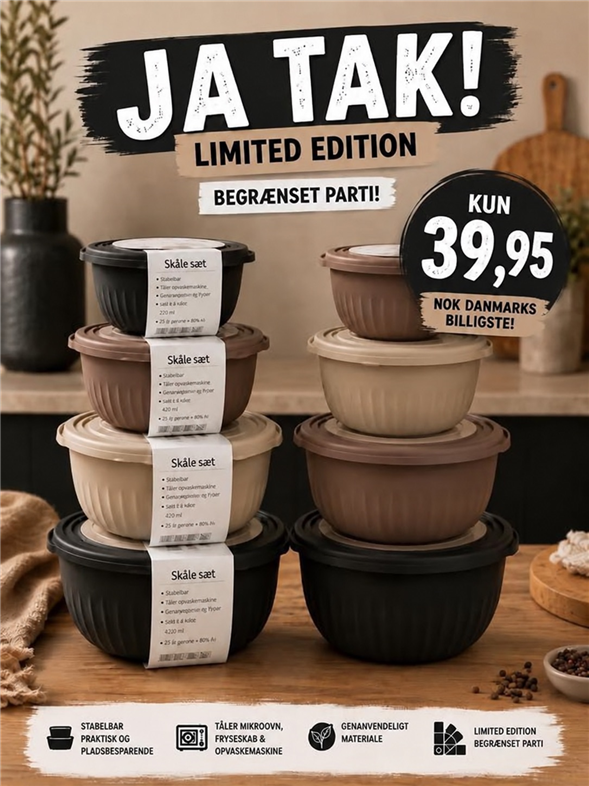 1 x Skålesæt