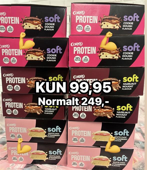 1 kasse Corny protein bars