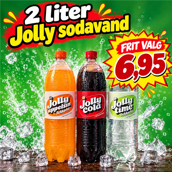 1 flaske Jolly sodavand