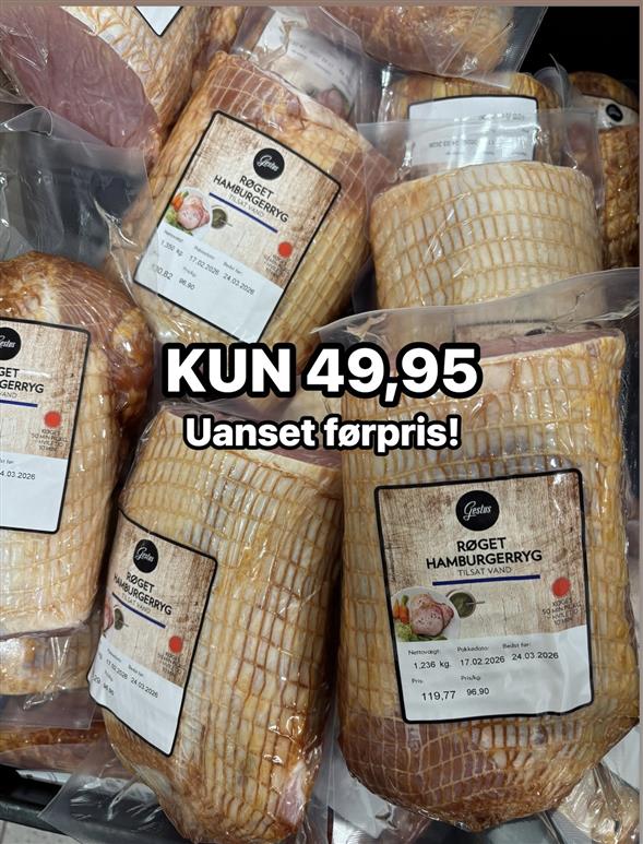 1 stykke Hamburgerryg