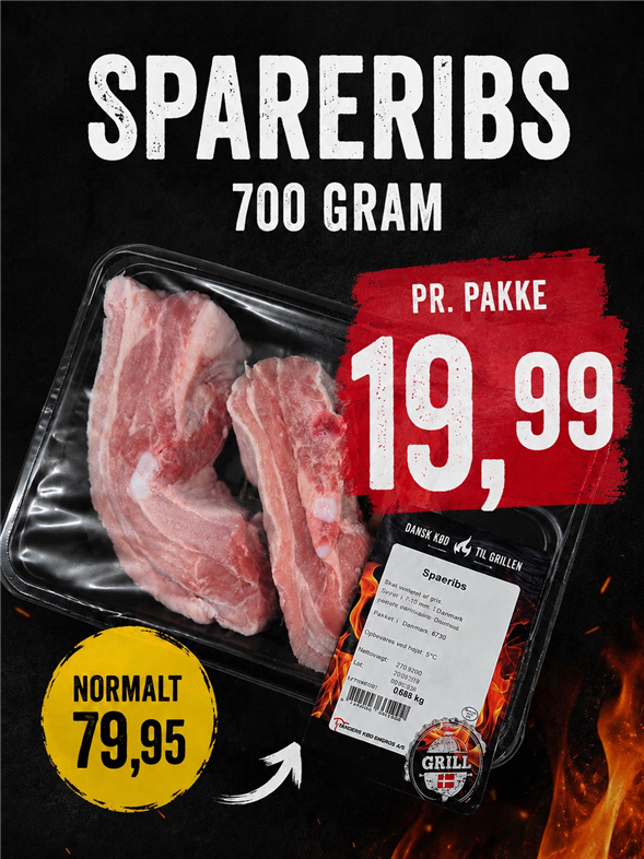 1 pakke Spareribs