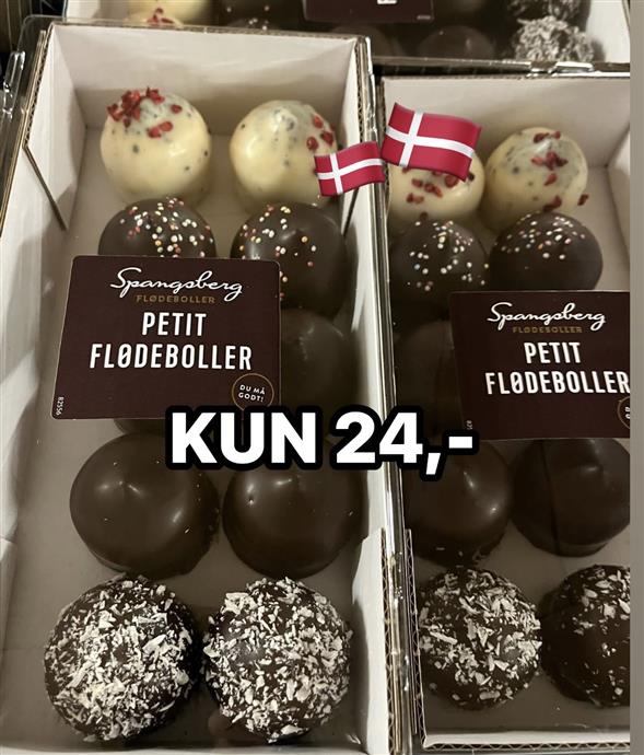 1 pakke Spangsberg flødeboller