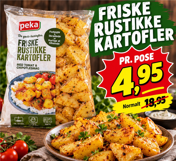 1 pose Peka Rustikke kartofler