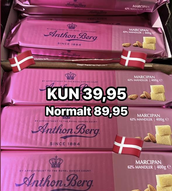 1 pakke Ren rå Marcipan