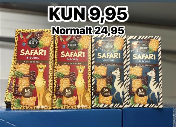 1 pakke Safari kiks