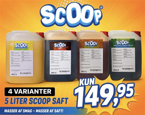 5 liter Scoop saft