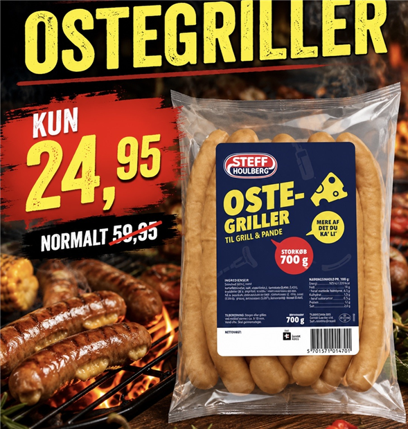 1 pakke Steff Houlberg Ostegriller