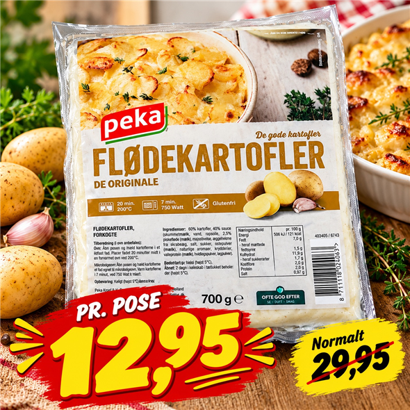 1 pose Peka flødekartofler