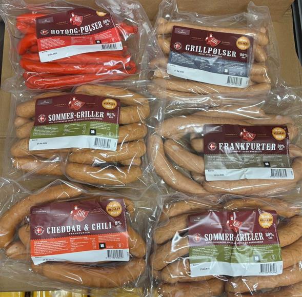 1 pose Gøl MEGA KØBS pølser