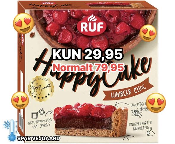 Hindbær/chokolade tærte