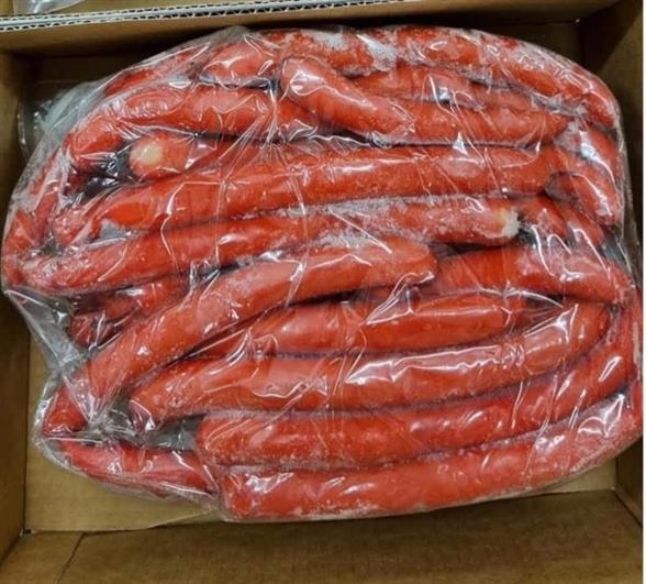 1 kasse Røde hotdogpølser