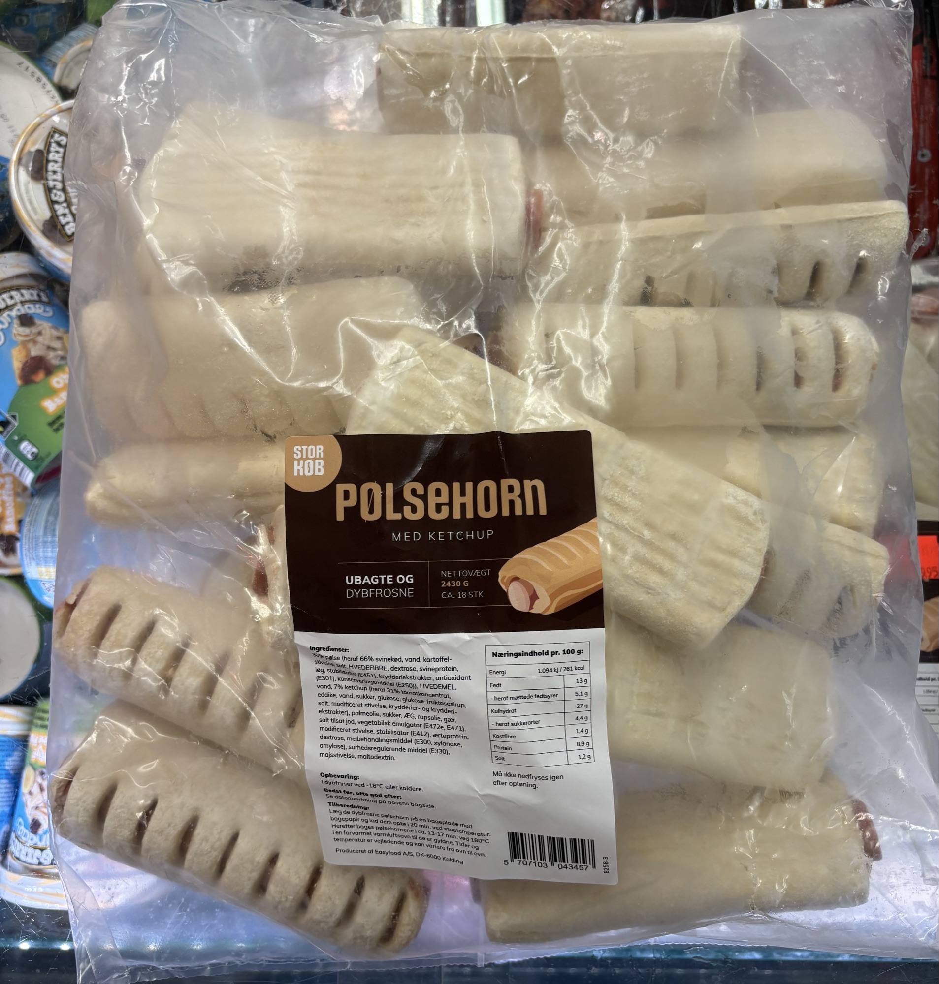 1 pose Pølsehorn