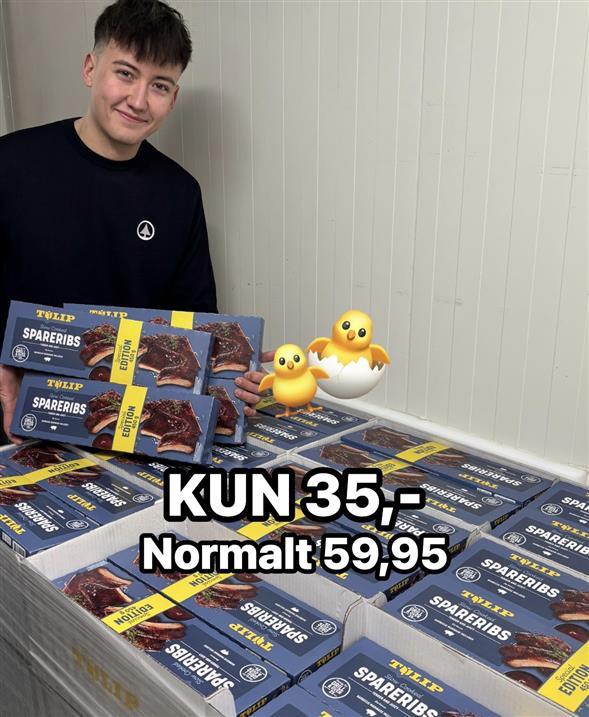 1 pakke Tulip spareribs