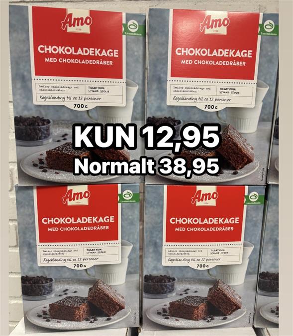 1 pakke Amo chokoladekage blanding