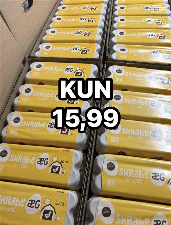 1 bakke Gestus skrabeæg