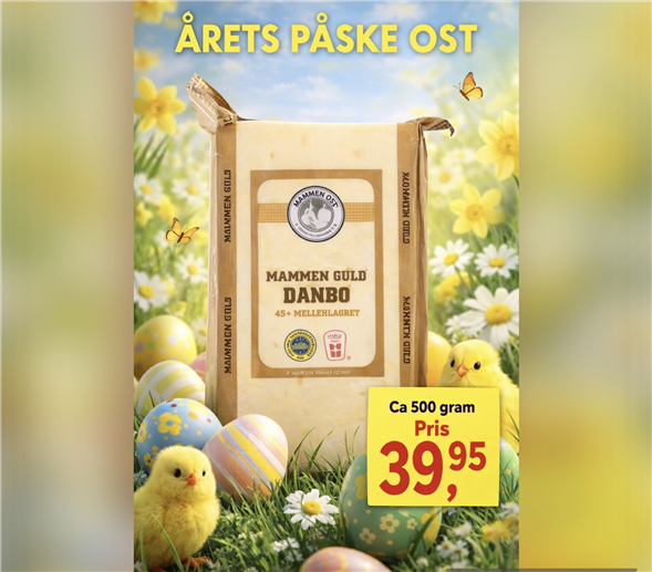 1 stykke Mammen Guld ost