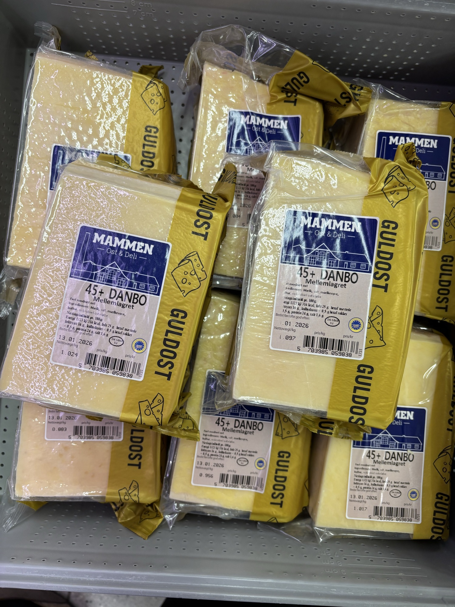 1 stykke Mammen Guld ost