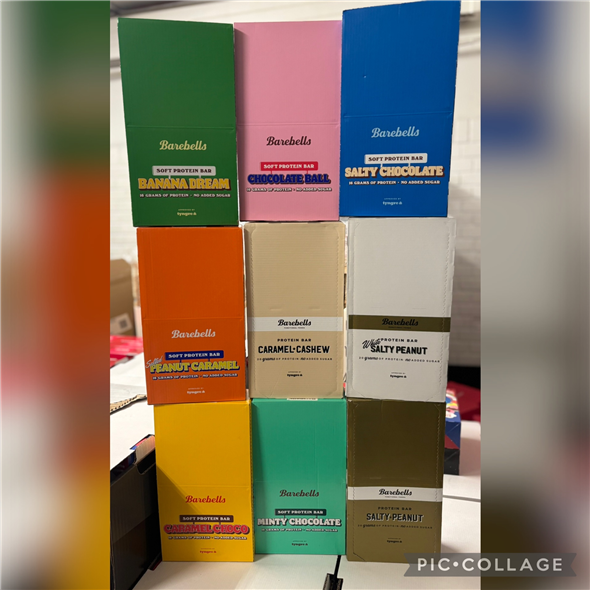 1 kasse Barebells protein bars