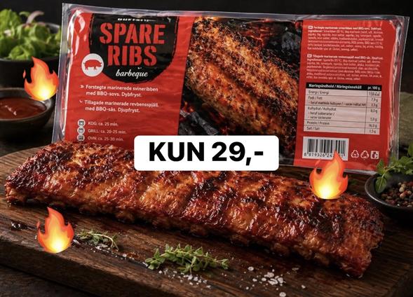 1 pakke Spareribs