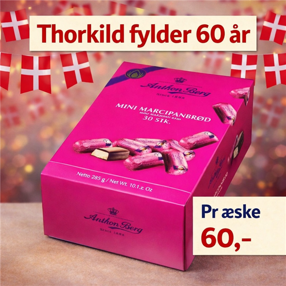 1 kasse Anton Berg Marcipanbrød