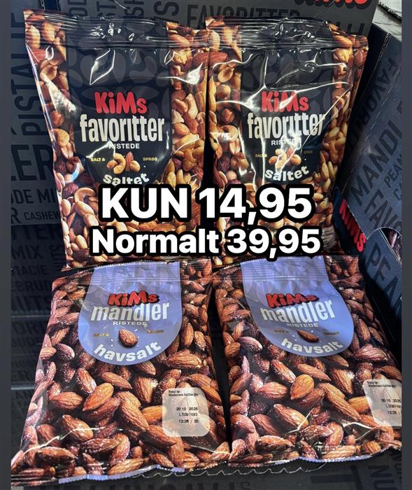 1 pose Kims nødder