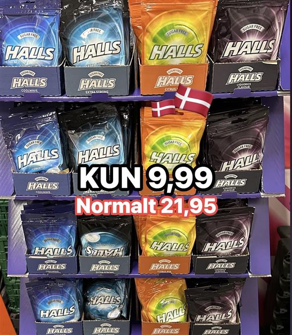 1 pakke Halls halspastiller