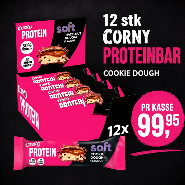 1 kasse Corny proteinbar