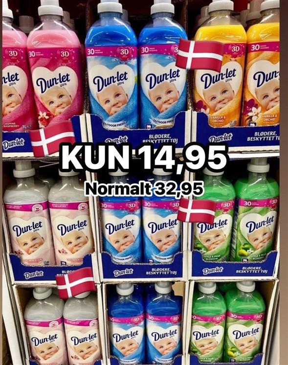 1 flaske Dun-let skyllemiddel