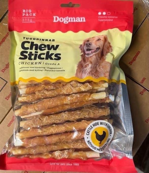 1 poser Dogman Kylling sticks
