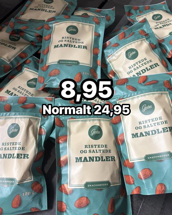 1 pose Ristede & Saltede mandler