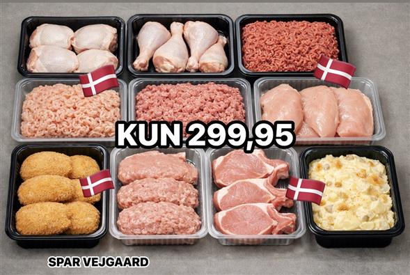 1 x kæmpe kødpakke