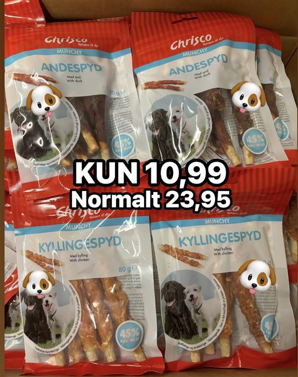 1 pakke Crisco hundegodbidder
