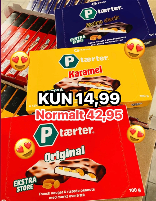 1 pakke Carletti P-tærter