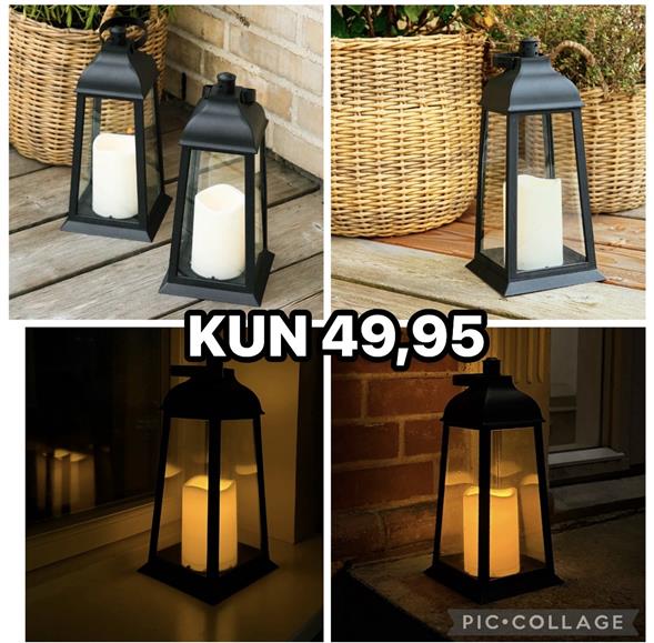 Lanterne med LED lys