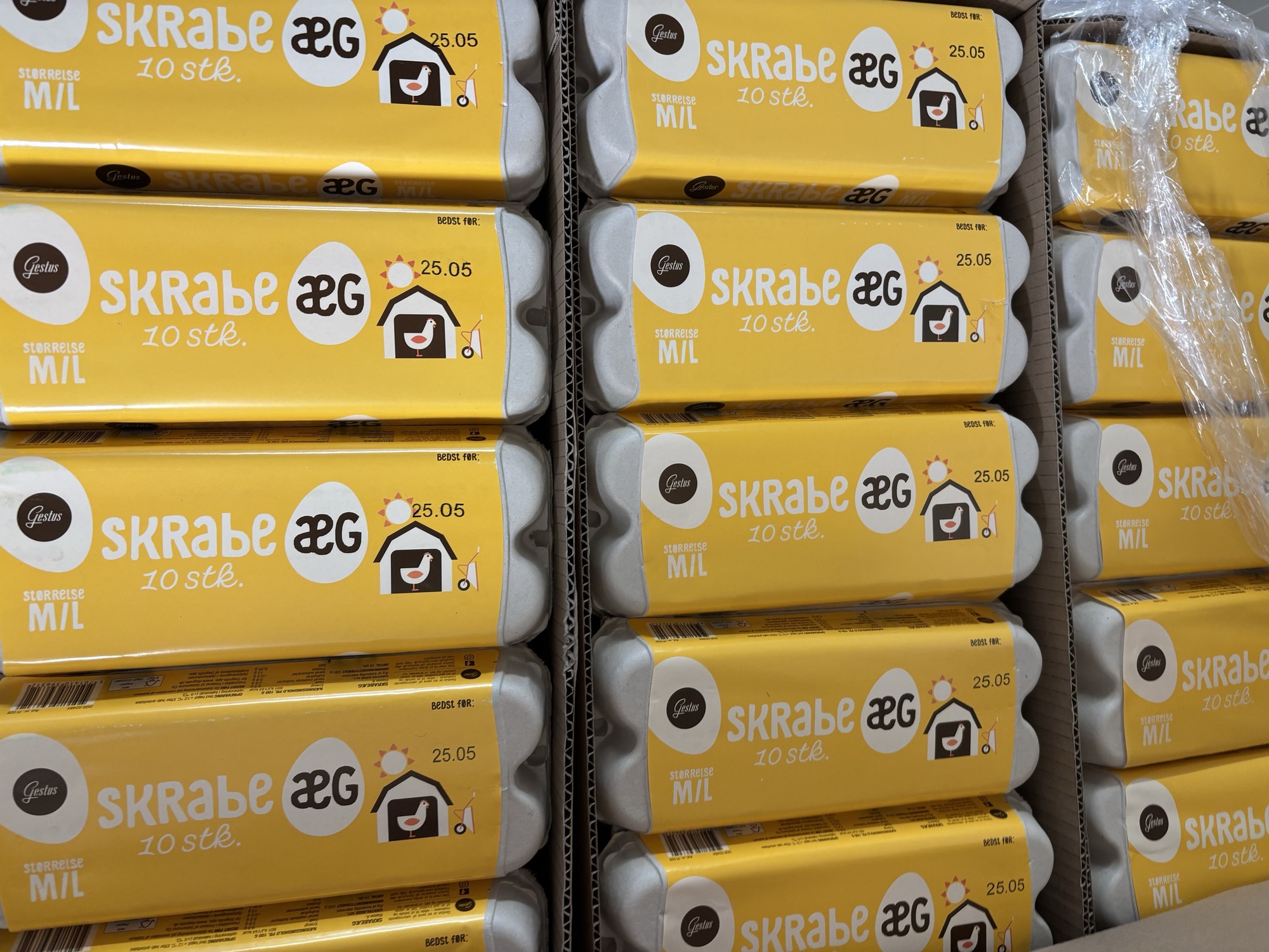 1 bakke Gestus skrabeæg
