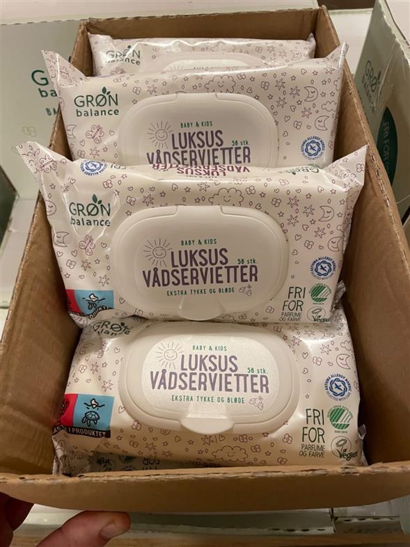 1 kasse Luksus Vådservietter