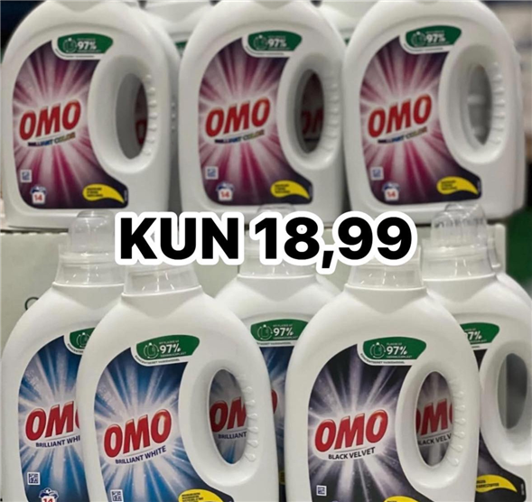 1 flaske Omo vaskemiddel